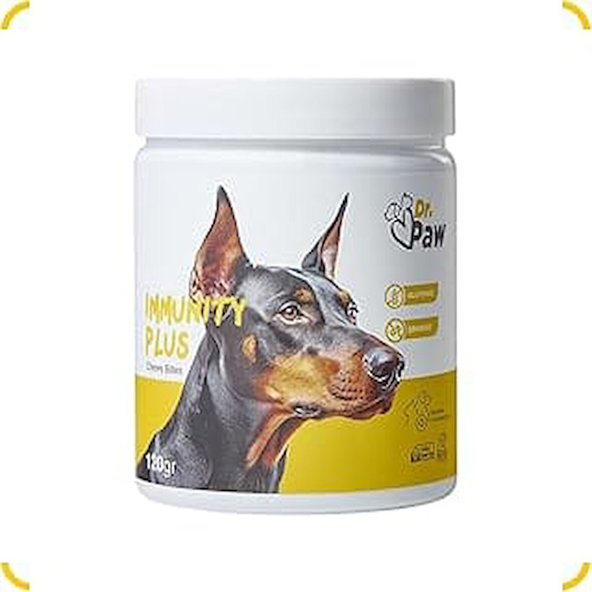 Dr. Paw - Immunity Plus Büyük Irk Köpekler Zindelik ve Organ Sağlığı Destekleyici Çiğnenebilir Tablet