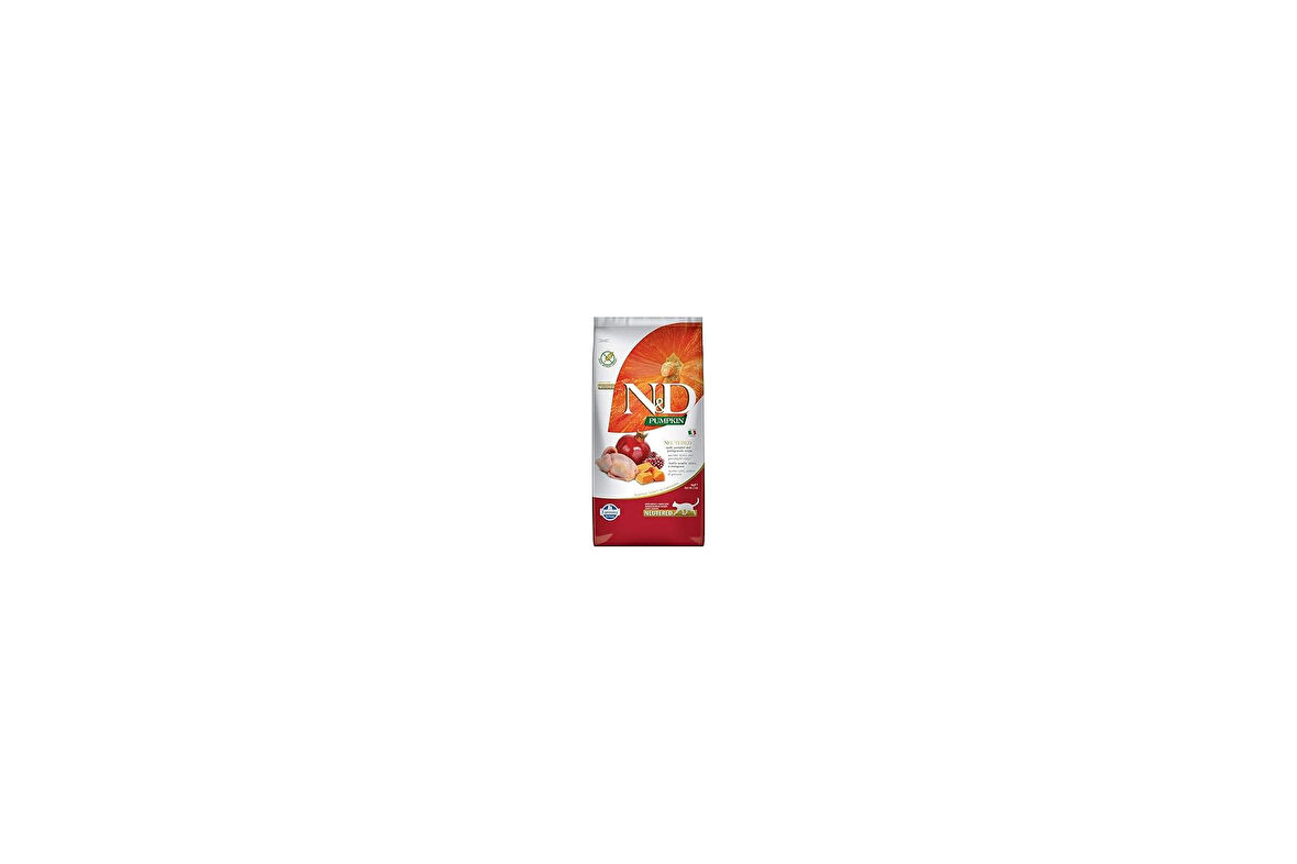 N & D Tahılsız Bıldırcın Etli Balkabaklı Kısırlaştırılmış Maması - 5 kg
