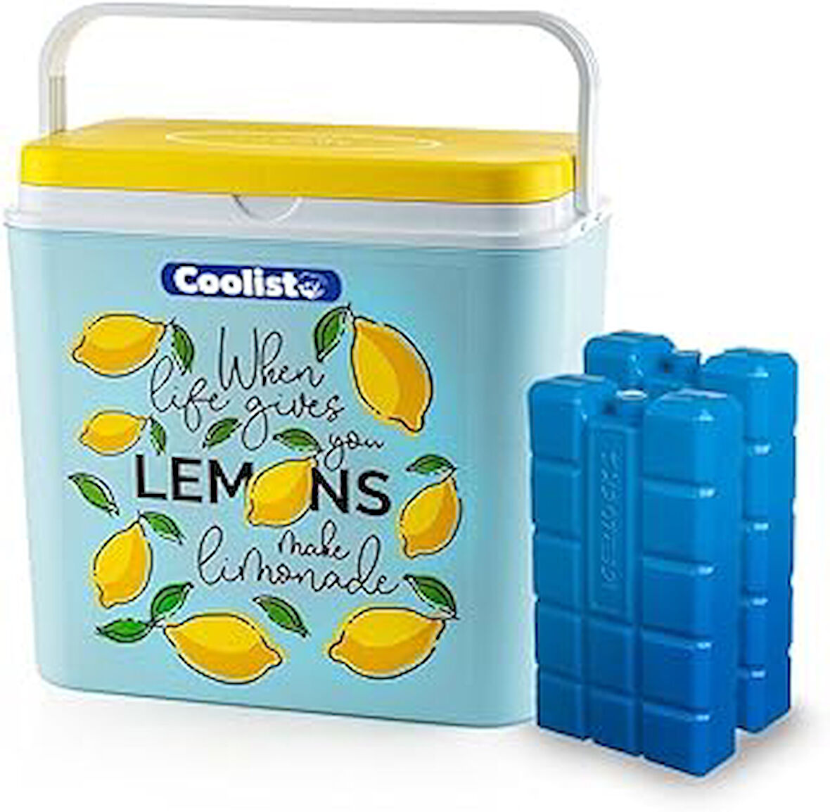 Coolist CLB24LM Limon Desenli Buzluk, 24 Litre + 2 Adet Buz Kaseti, 400gr