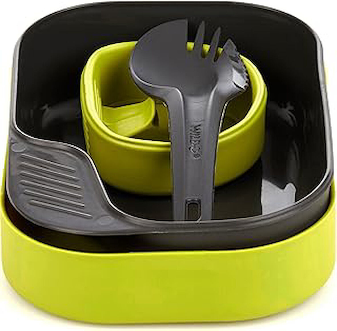 Wildo Unisex Yemek Seti Camp-A-Box Light, Limon, Tek Beden, W20267