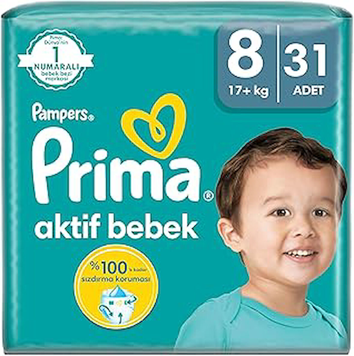 Bebek Bezi Aktif Bebek 8 Beden 31 Adet Fırsat Paketi