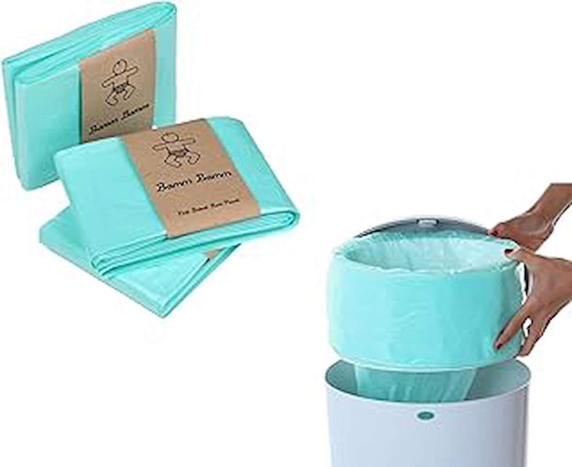 Bamm Bamm 16L Korbell Çöp Kutuları İle Uyumlu Toplam 2250 Adet Bebek Bezi Kapasiteli 3 Paket Çöp Poş