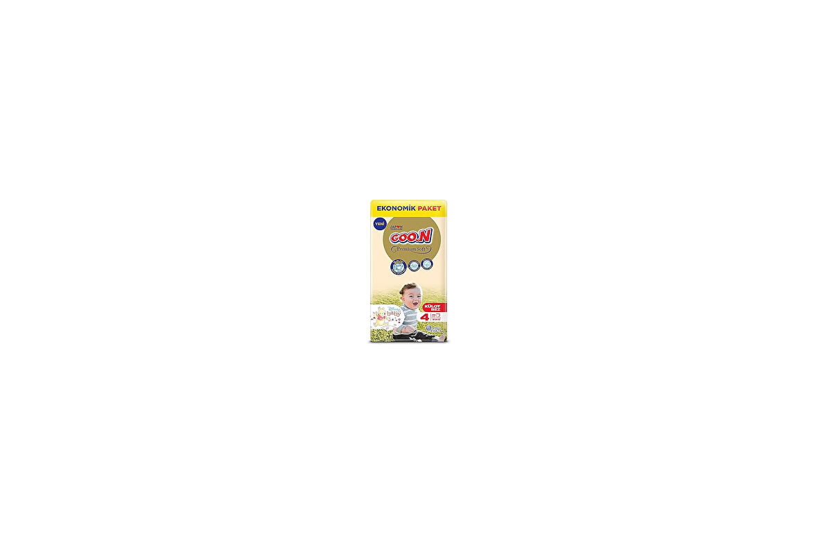 Goon, Goo.N Premium Soft 4 Beden 9-14 kg Ekonomik Paket Külot Bez, 4902011863093, 42 Adet, Standart