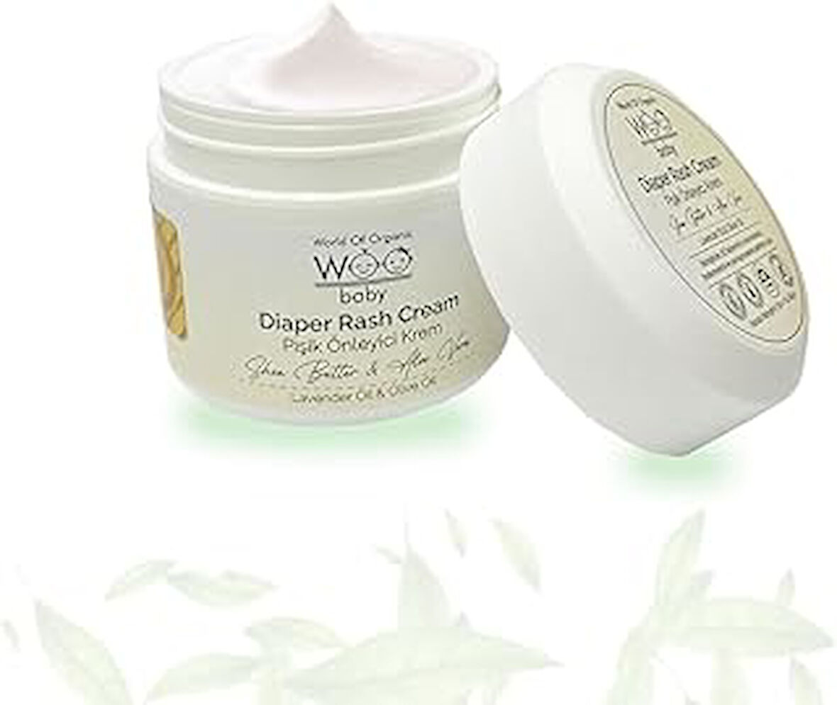 WOO BABY %100 Doğal Bebek Pişik Önleyici ve Onarıcı Nemlendirici - Hassas Cilt - Pişik Krem 50ml