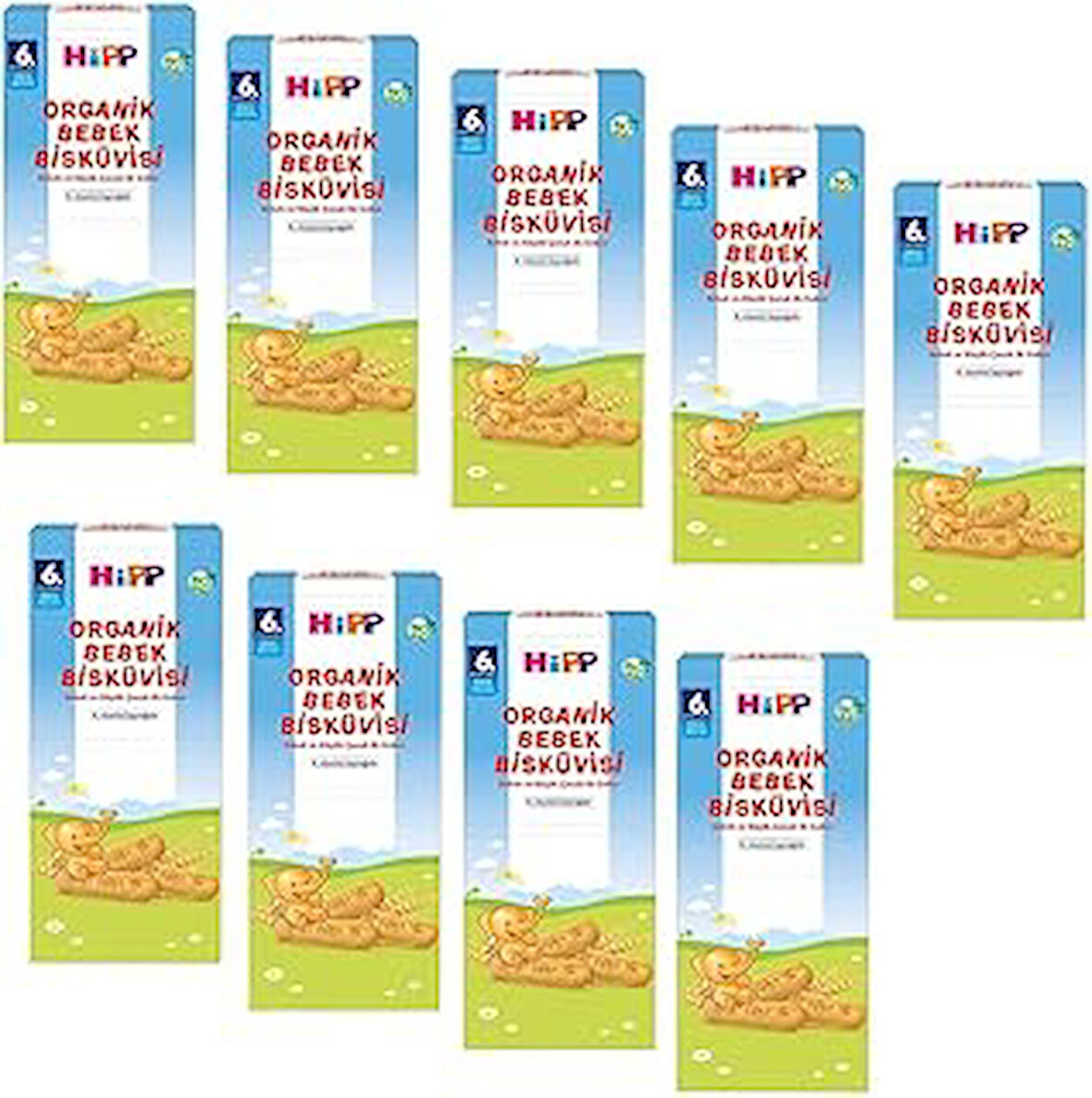 Hipp Organik Bebek Bisküvisi 180G X 9 Adet