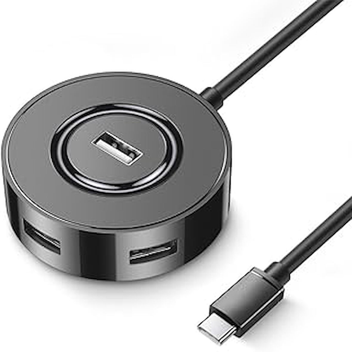 Polham Jazos 4In1 Type C To 4X Usb 3.0 Çoğaltıcı Okuyucu Hup Adaptör, Klavye, Mouse, Yazıcı, Usb Oku