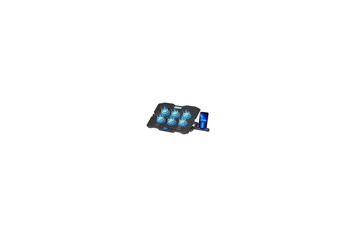 Blueforce Sx-35 Snower 6 Fanlı 9-15,6 Inç Notebook Soğutucu Stand Telefon Standlı Siyah