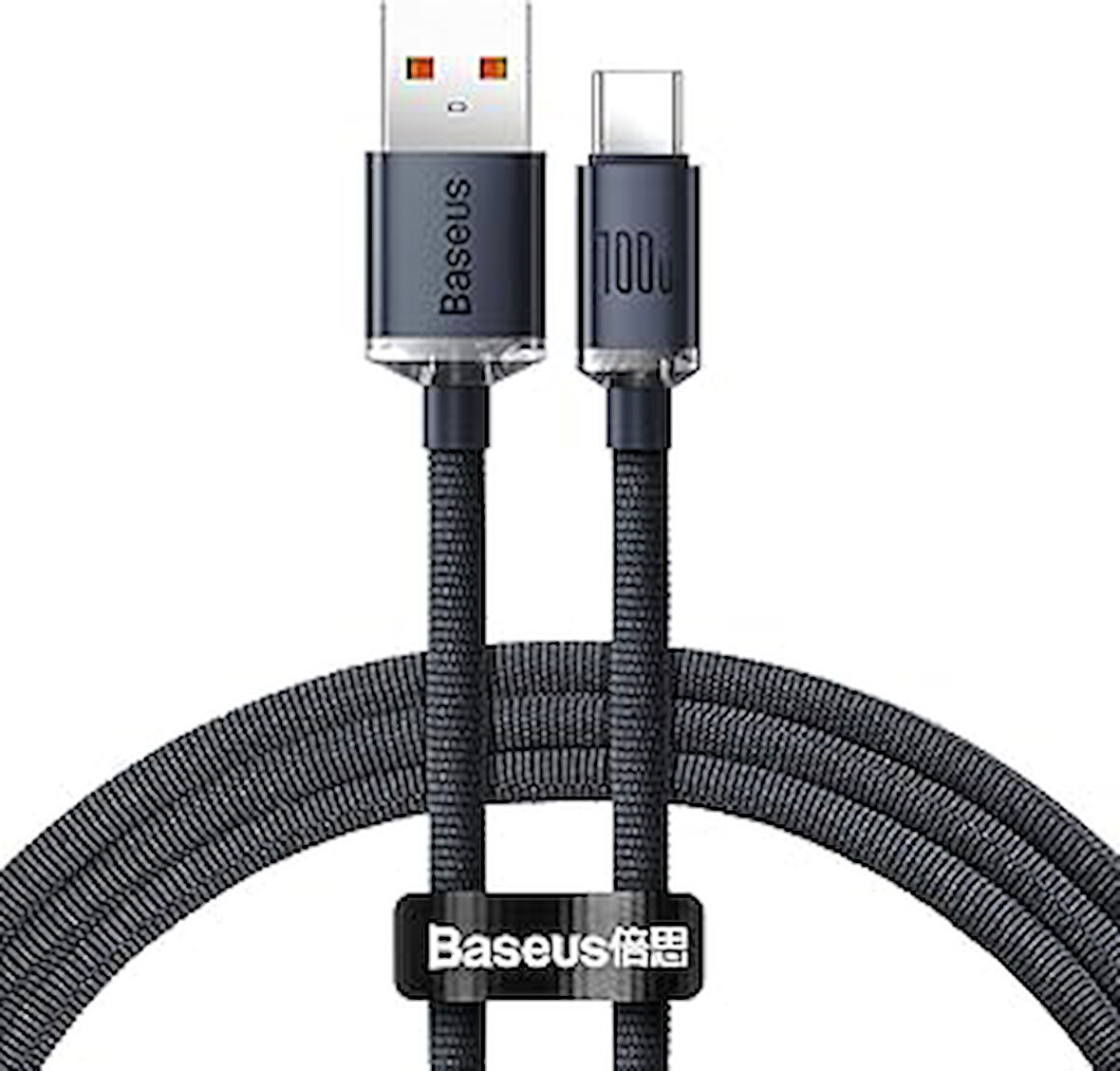 Baseus Crystal Shine 100W Type-C Kablo 1.2M -Siyah