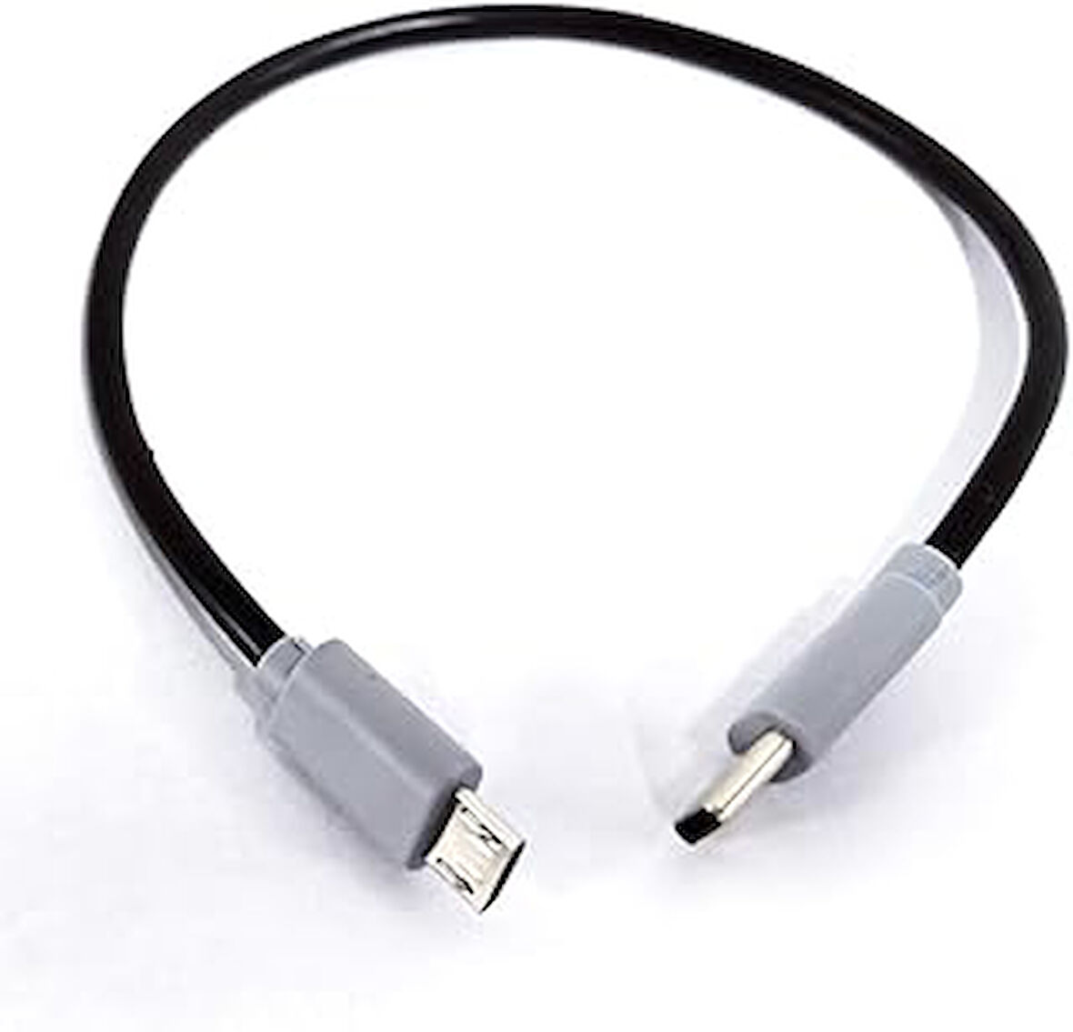 Type-C to Mikro USB Kablosu, USB Tip C - Mikro B OTG Kablosu Erkek - Erkek Şarj Veri İletimi, 30 Santimetre Kablo