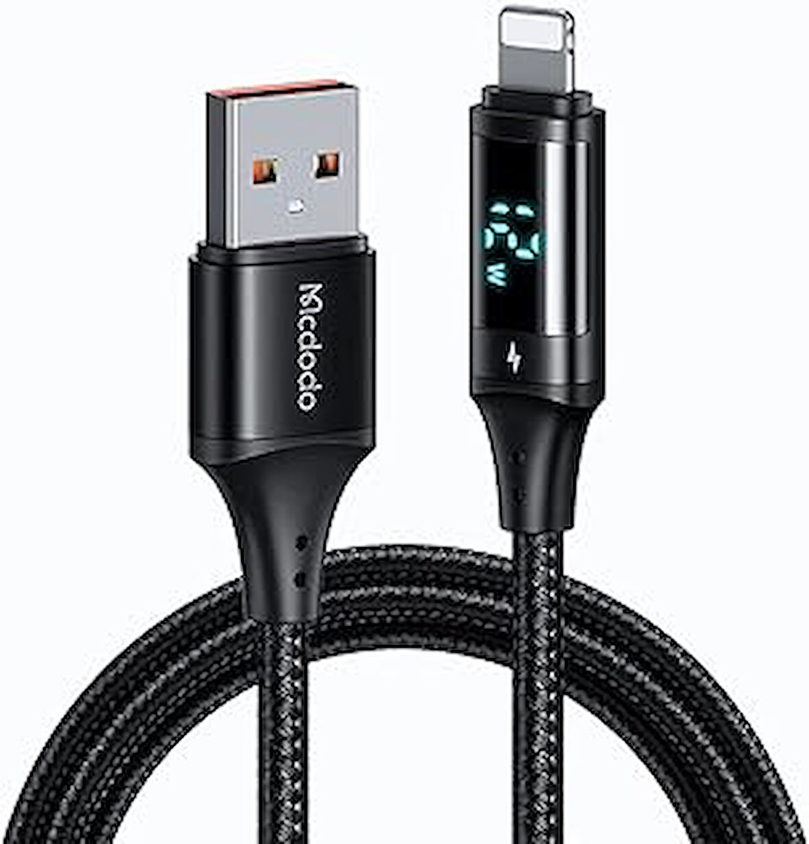Mcdodo Ca-1060 Dijital Ekranlı Lightning Hızlı Data-Şarj Kablosu 3A 1.2M