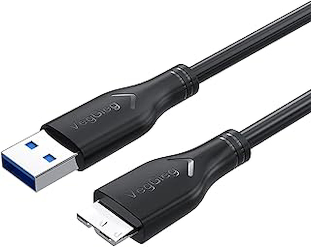 USB 3.0 Micro B Şarj ve Data HDD Kablosu 1.5 Metre