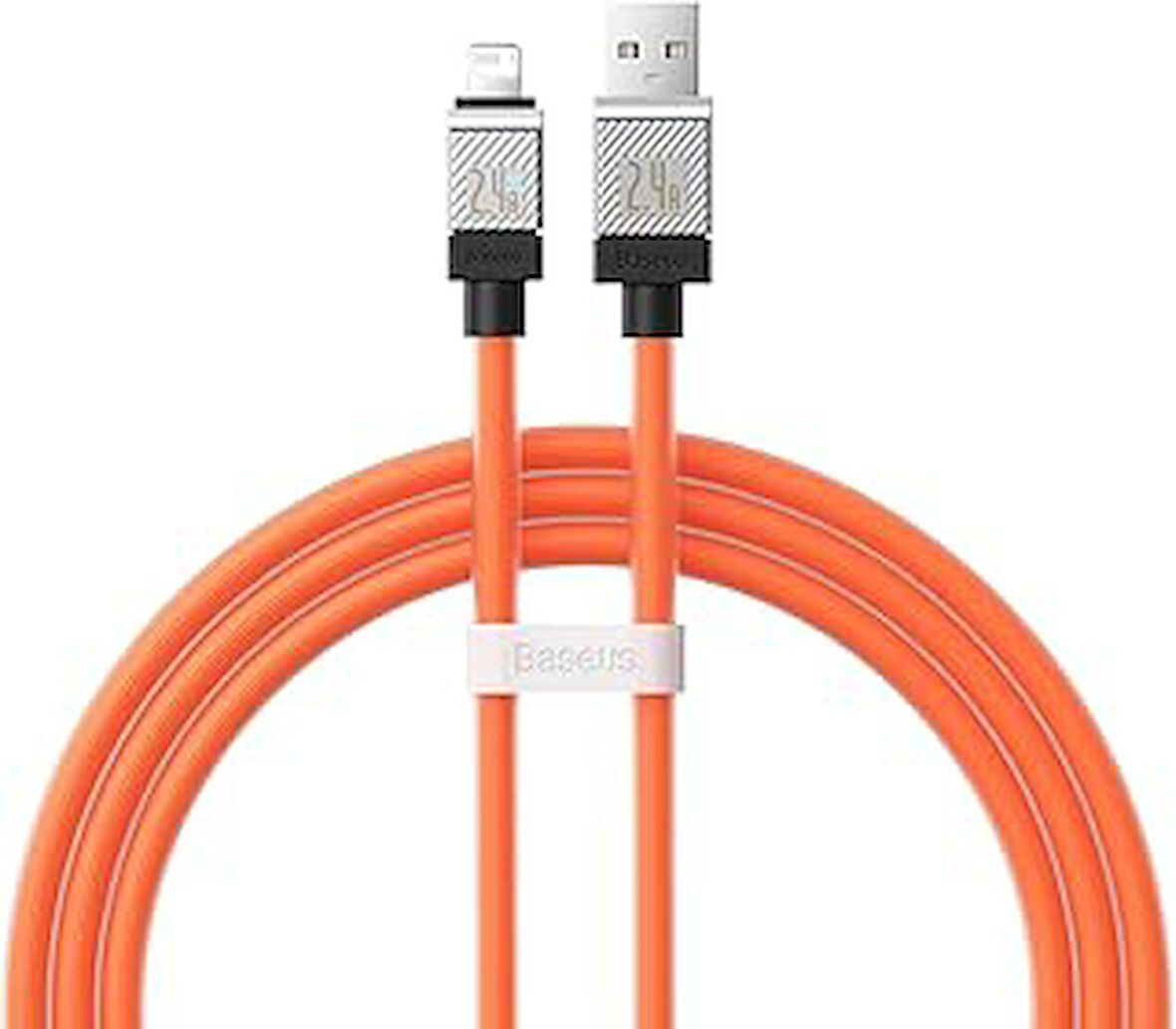 Baseus Coolplay Serisi Hızlı Şarj Kablosu Usb To Ip 2.4A, 1M, Turuncu