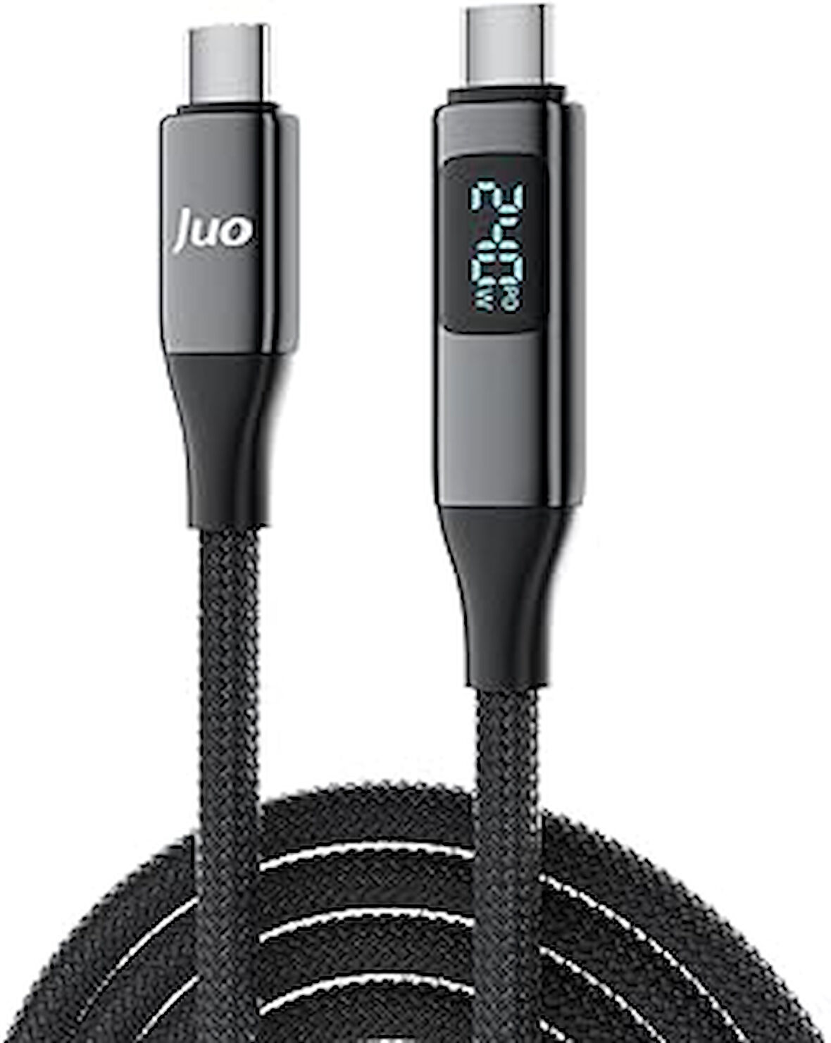 Juo 240W Usb 3.1 Gen2 10Gbps E-Mark Çipli Led Display Ekranlı 4K 60Hz Görüntü Ve Type-C Hızlı Şarj K
