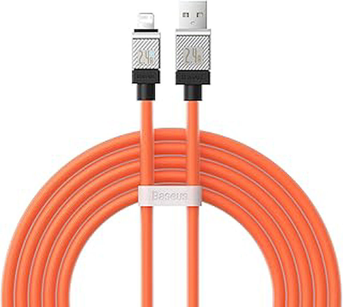 Baseus Coolplay Serisi Hızlı Şarj Kablosu Usb To Ip 2.4A, 2M, Turuncu