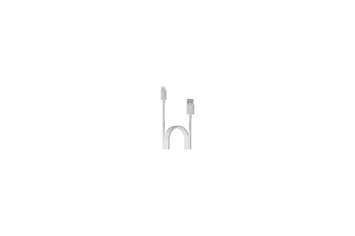 DM SL010 USB to Lightning iPhone 2.4A Hızlı Şarj ve Data Kablosu Beyaz 1 Metre