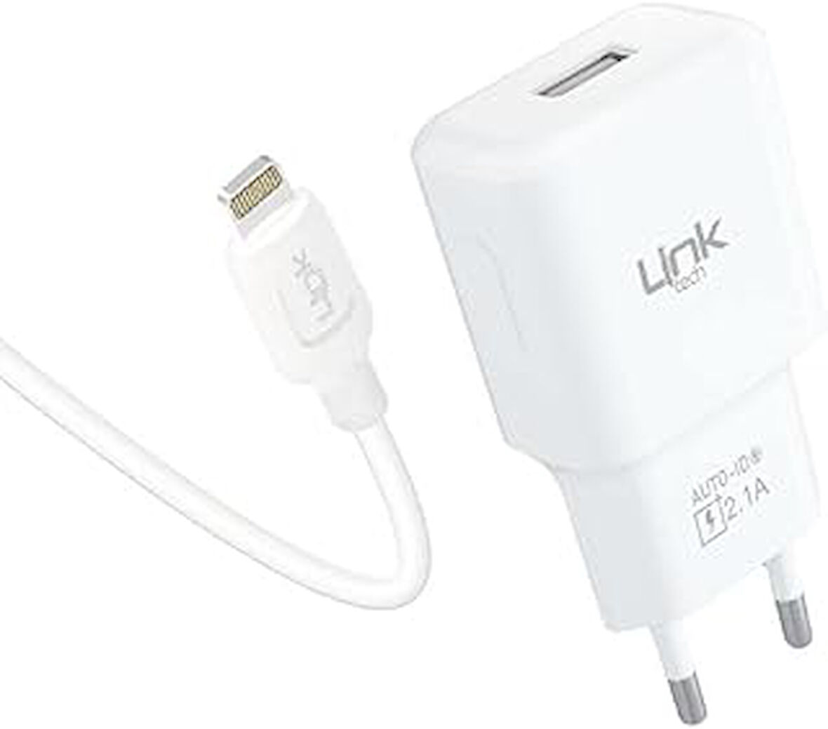 Linktech T442E Strong Eco Şarj Aleti Ve Lightning Kablo Set 2.1A