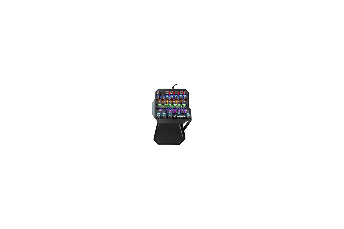 Rampage Kb-R77 Palm Usb Rainbow Backlight Outemu Blue Switch Mekanik 36 Tuşlu Mini Gaming Oyuncu Kla