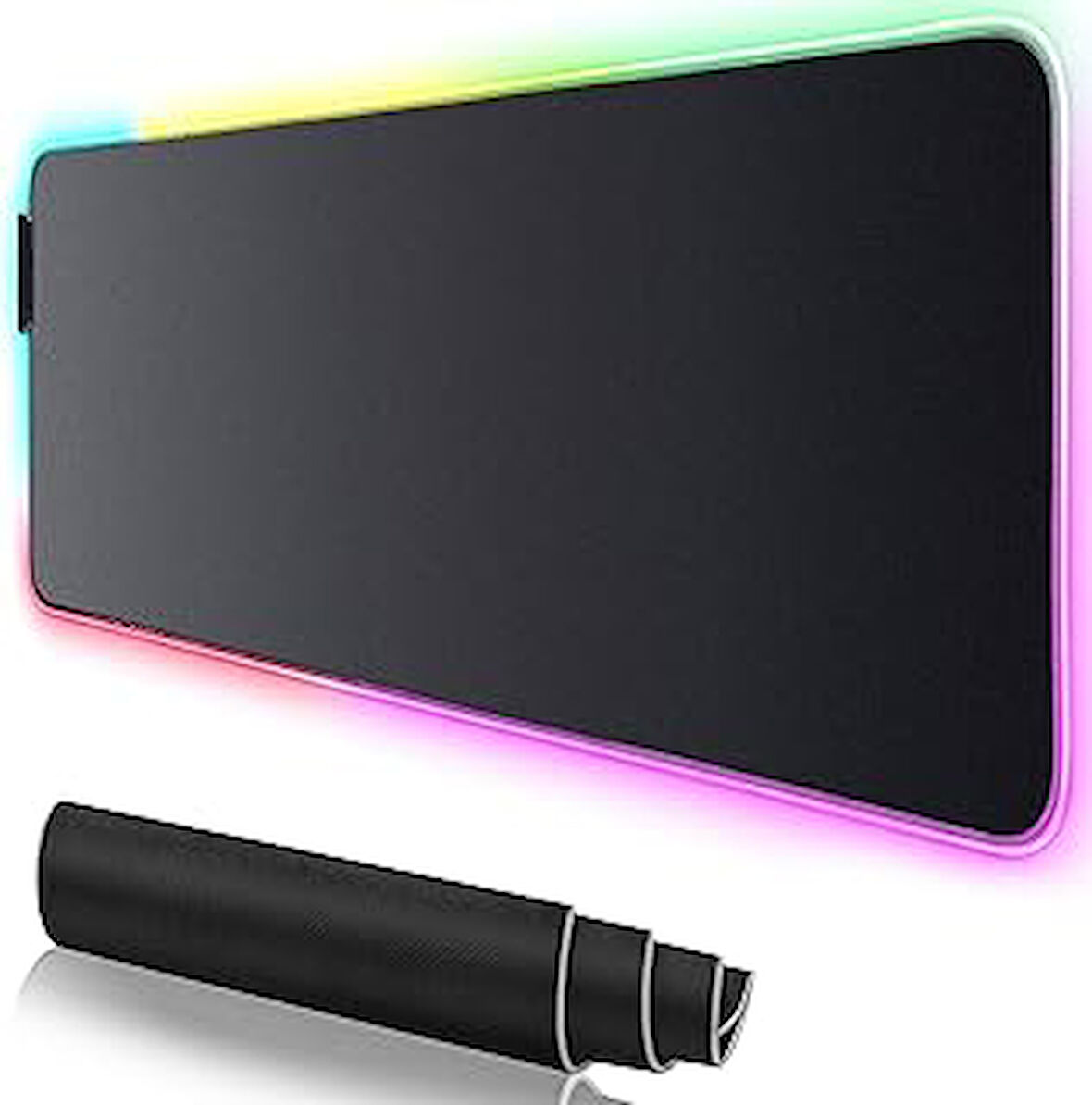 Rgb Mouse Pad 80x30 Cm, 4 mm Kalınlık, Parlak Su Geçirmez Yüzey, Oyuncu Gaming XXL Mausepad, 14 Farklı Renk Modu