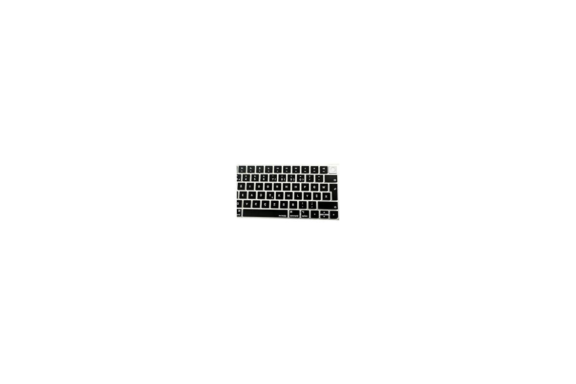 Mcstorey F Klavye Apple Magic Keyboard-3 Touchid'Li A2449 A2450 Modeli Ile Uyumlu Siyah