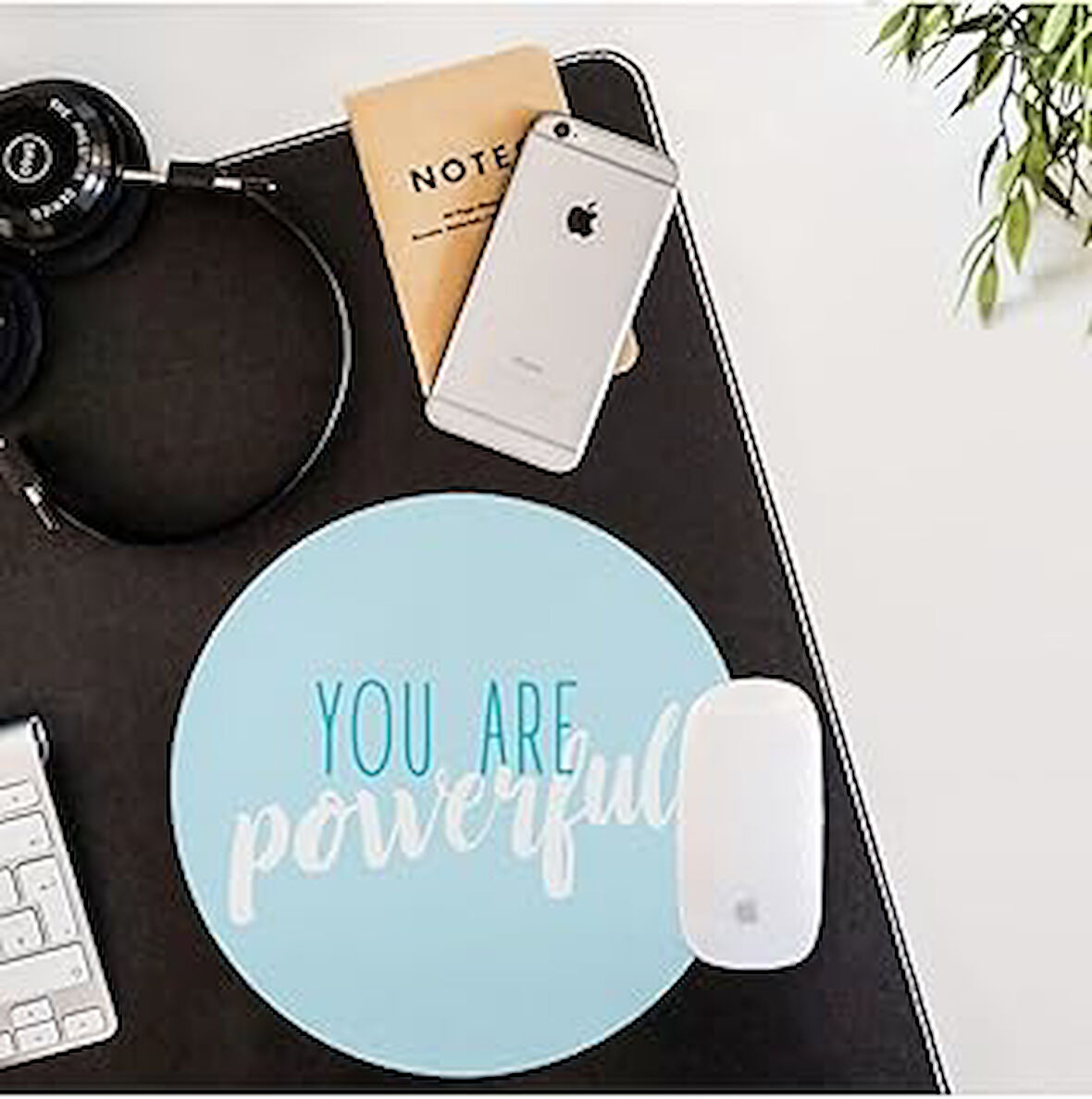 Hediyesepeti Arkadaşa Hediye Motto Tasarımlı Yuvarlak Mouse Pad - Mousepad - Mouse Pad - Fare Altlığ