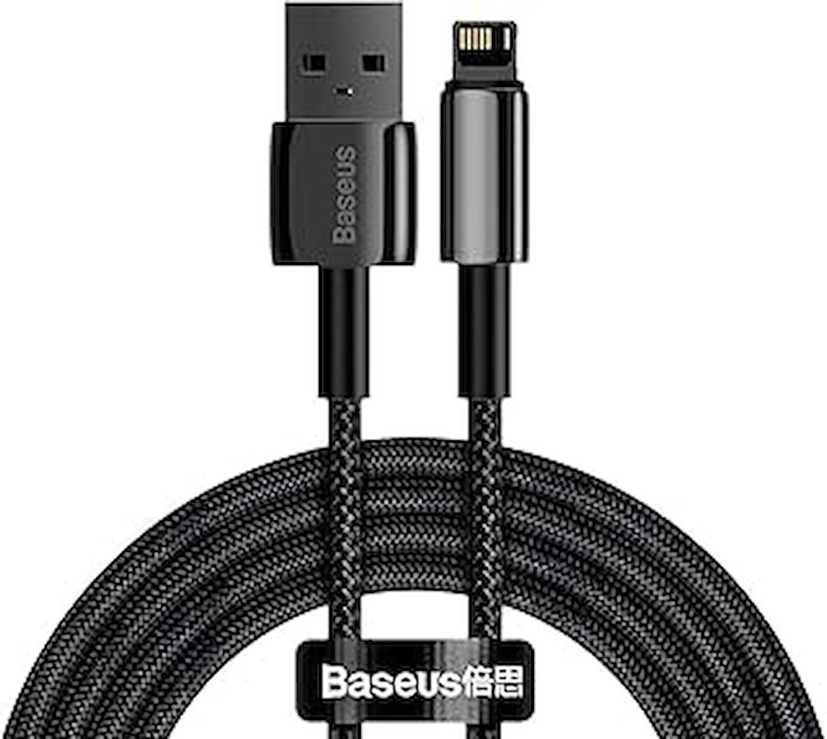 Tungsten Gold Hızlı Şarj Kablosu USB to iP 2.4A, 2m, Siyah