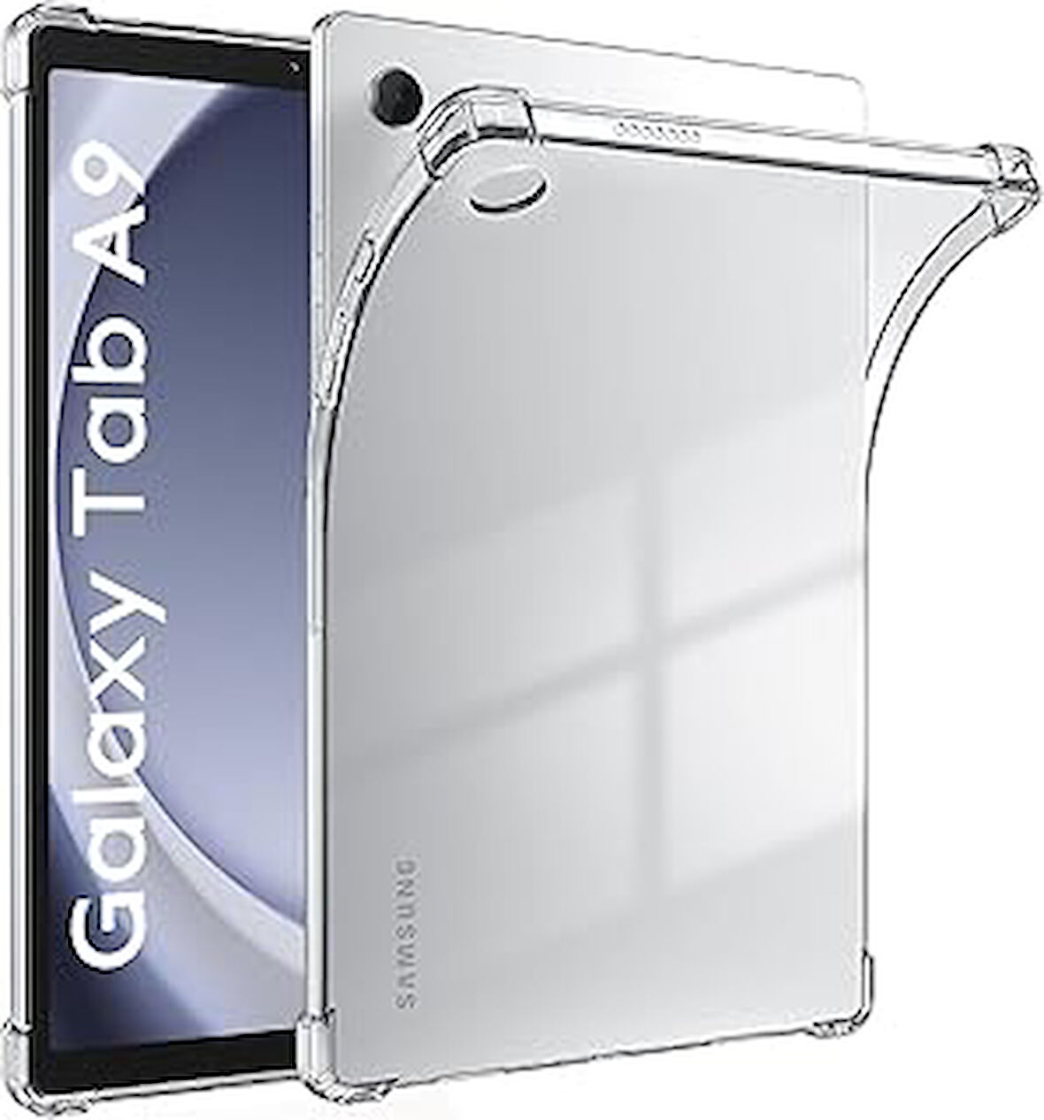 Babilden Samsung Tablet Kılıf Şeffaf Silikon Arka Kapak (Galaxy Tab A9 Plus X210)