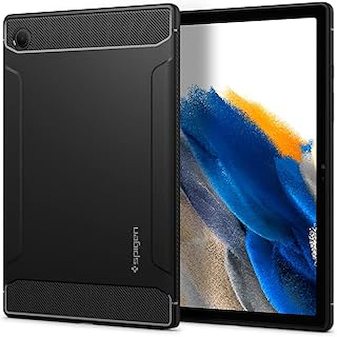 Spigen Galaxy Tab A8 10.5" (2022 / 2021) Kılıf Rugged Armor Matte Black - Acs04136