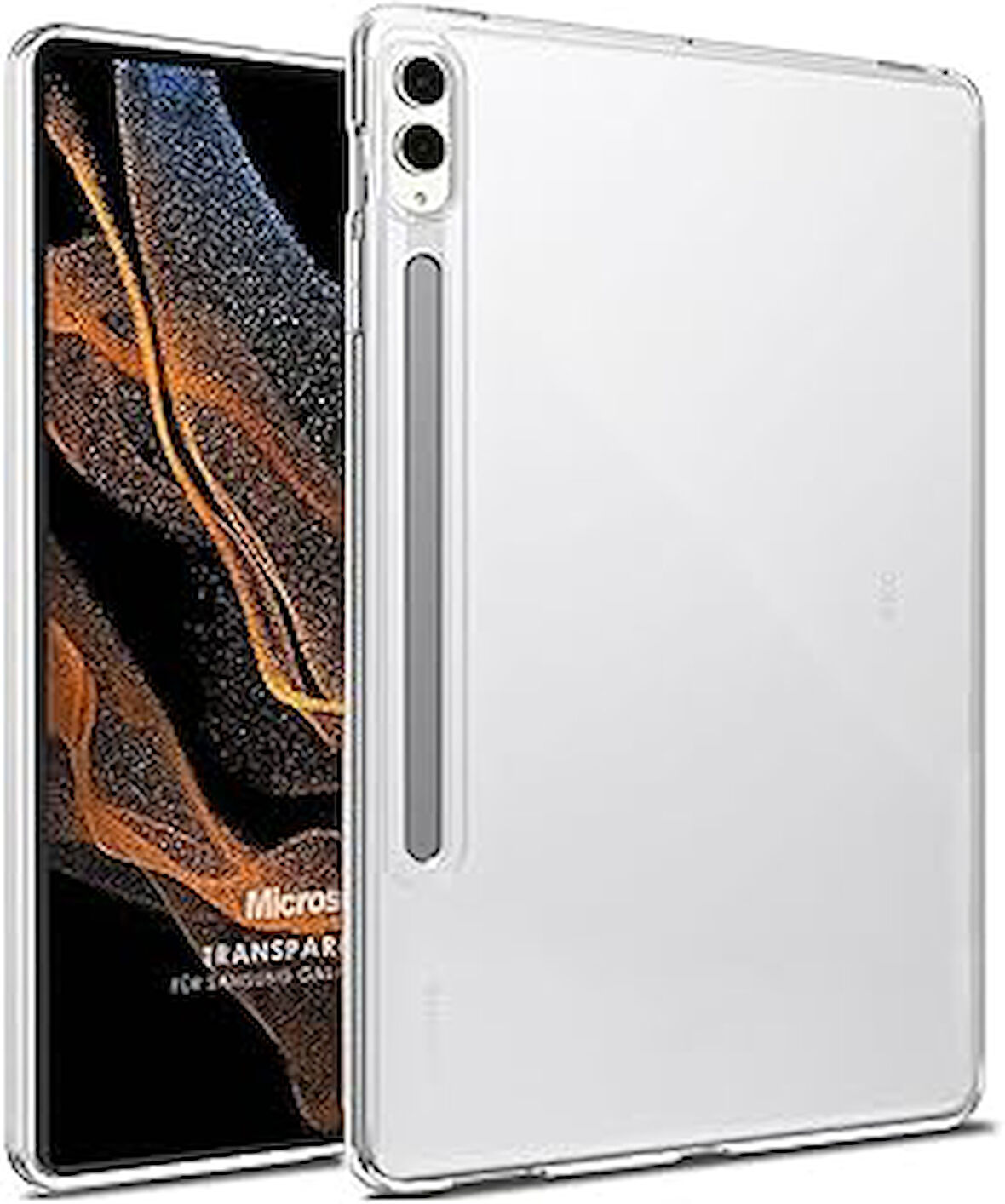 Microsonic Samsung Galaxy Tab S9 Plus X810 Için Kılıf Transparent Soft Şeffaf [Galaxy Tab S9 Plus X8