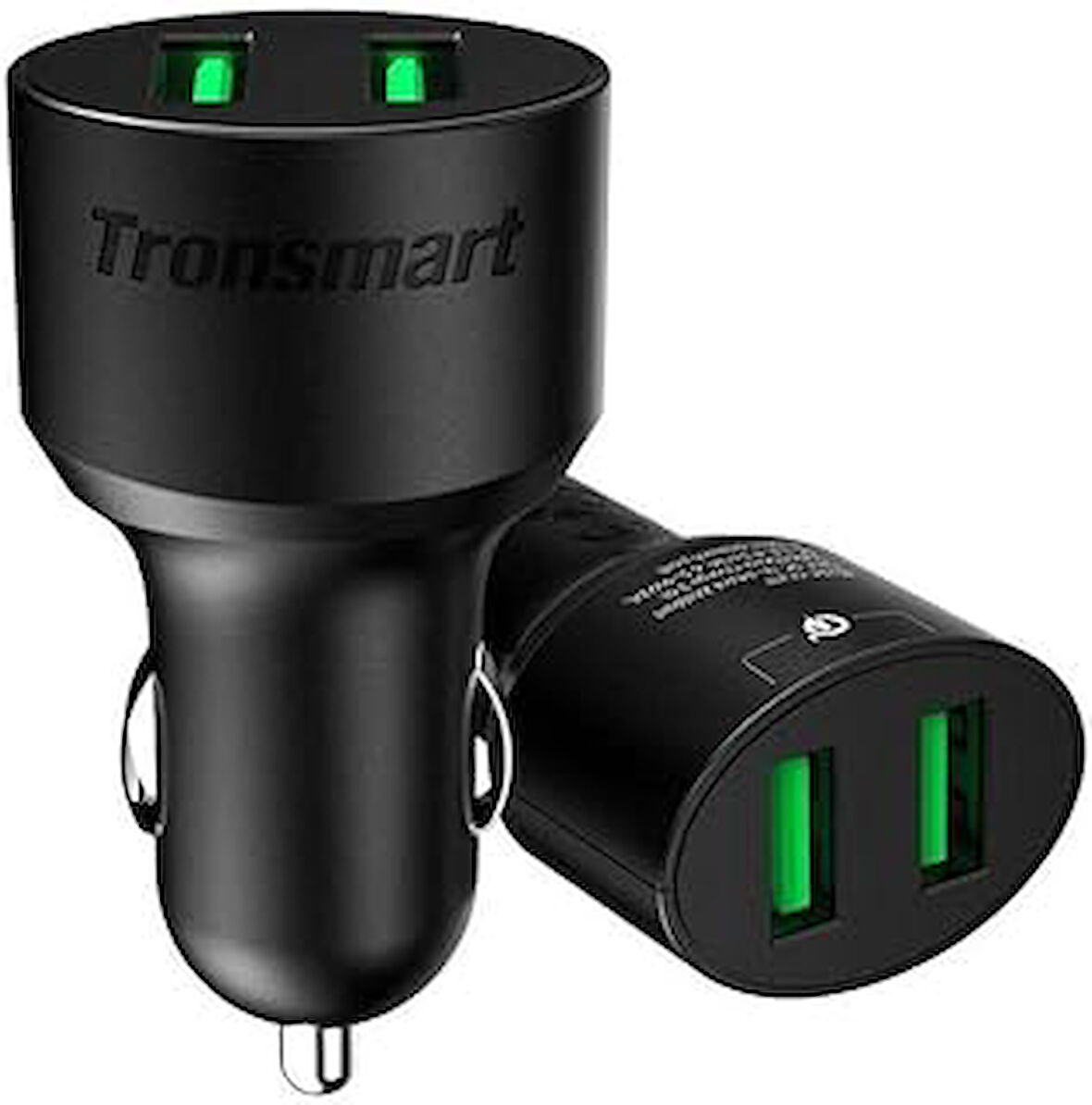 Tronsmart Cc2Tf Çift Usb Çıkışlı Qualcomm Qc 3.0 Araç Şarj Cihazı