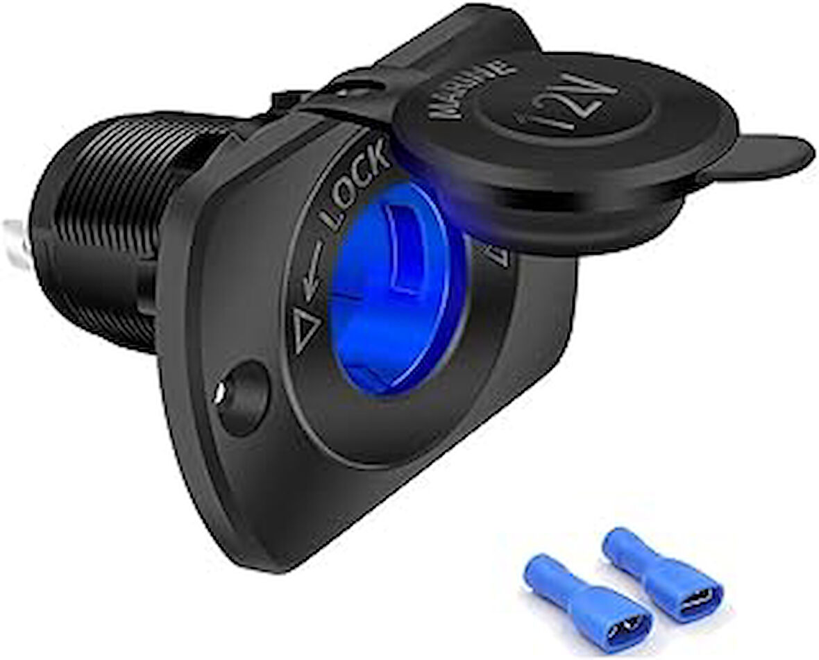 Streak Marine Şarj Soketi Araç Tekne Karavan Çakmaklık Telefon Şarj 12V