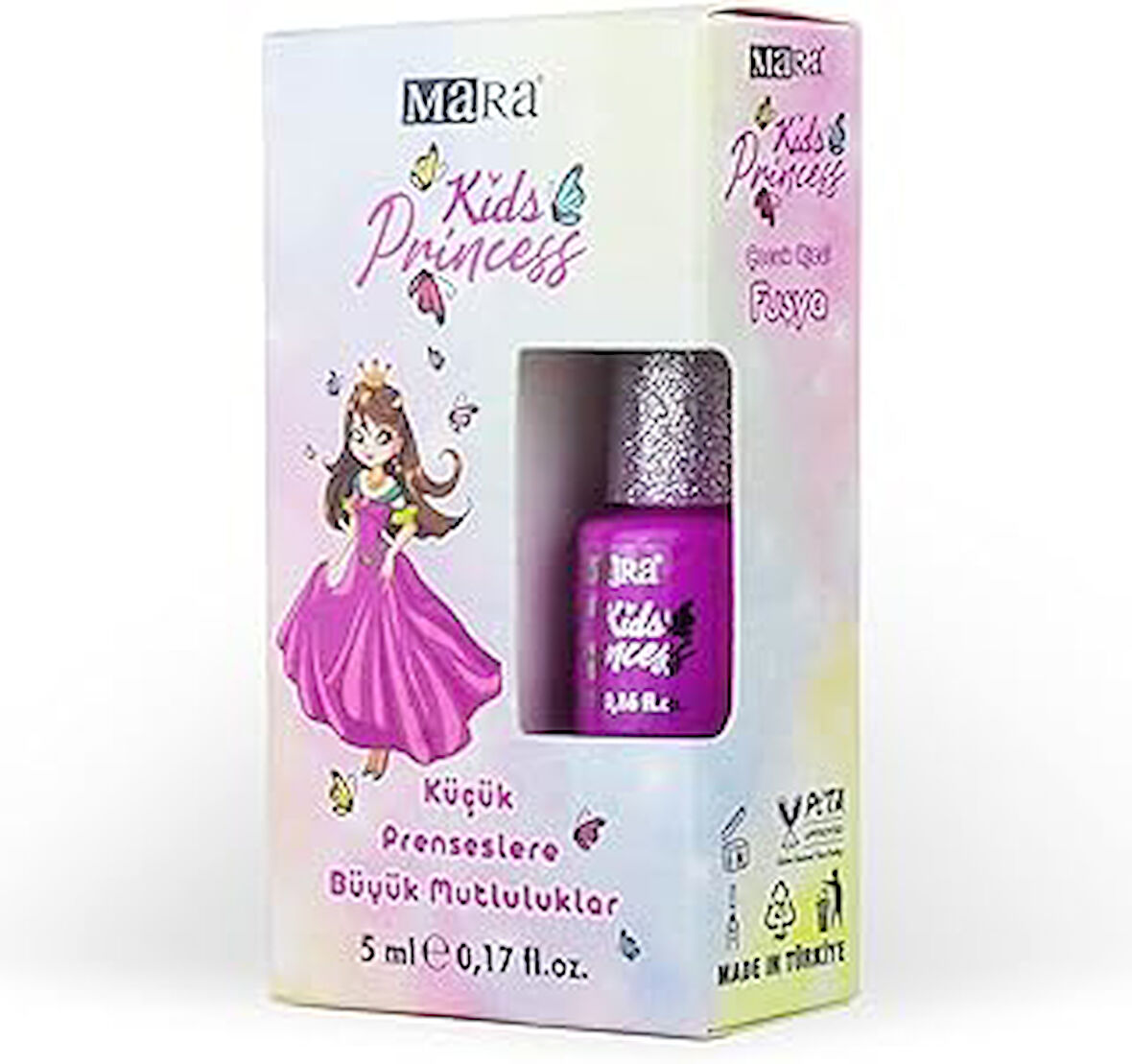 Mara Kids Princess Cocuk Oje Fusya 5 Ml. - Su Bazli