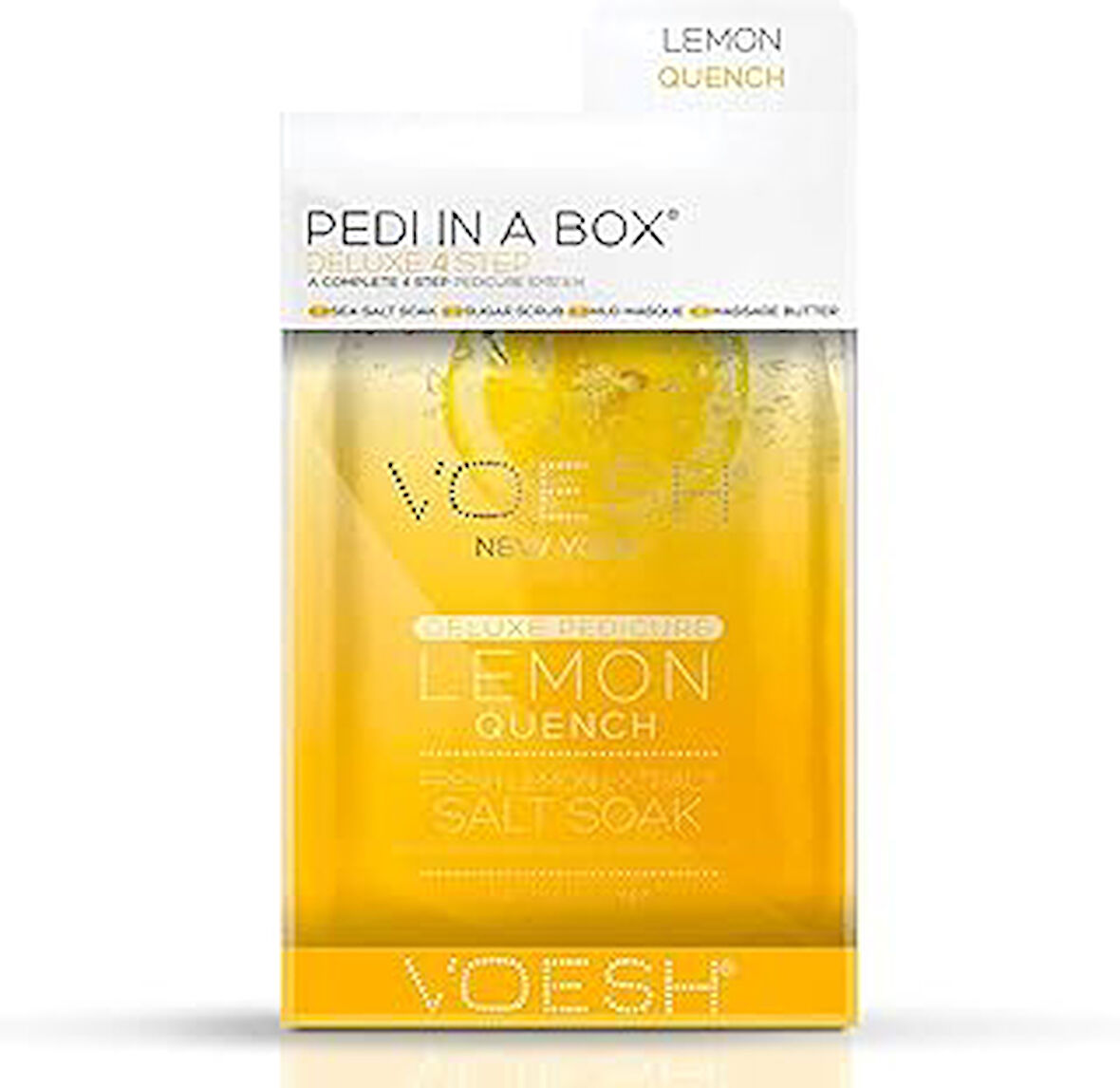 VOESH Pedi In A Box Deluxe 4 Adımlı Pedikür Seti Limon