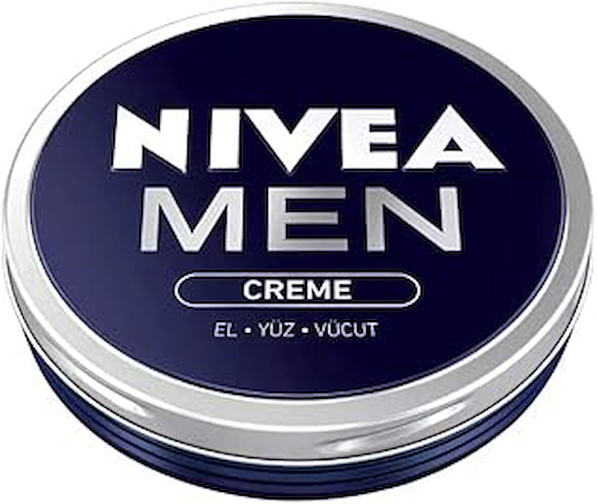 Nivea Men Creme Erkek Bakım Kremi 75 Ml, El, Yüz Ve Vücut Nemlendirici Krem, Hızlı Emilir, Yapışkan