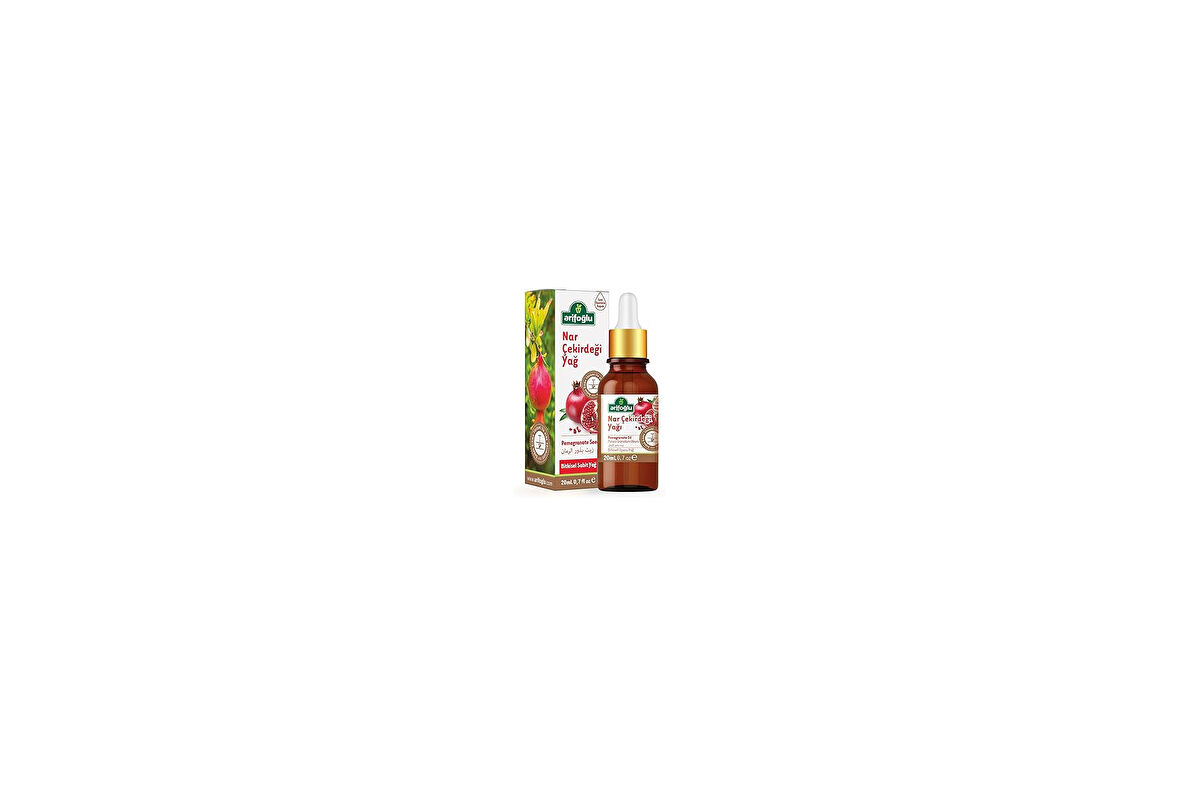 Arifoğlu Nar Çekirdeği Yağı 20Ml - Soğuk Sıkım, Doğal Antioksidan, Cilt Yenileyici | Arifoğlu Pomegr