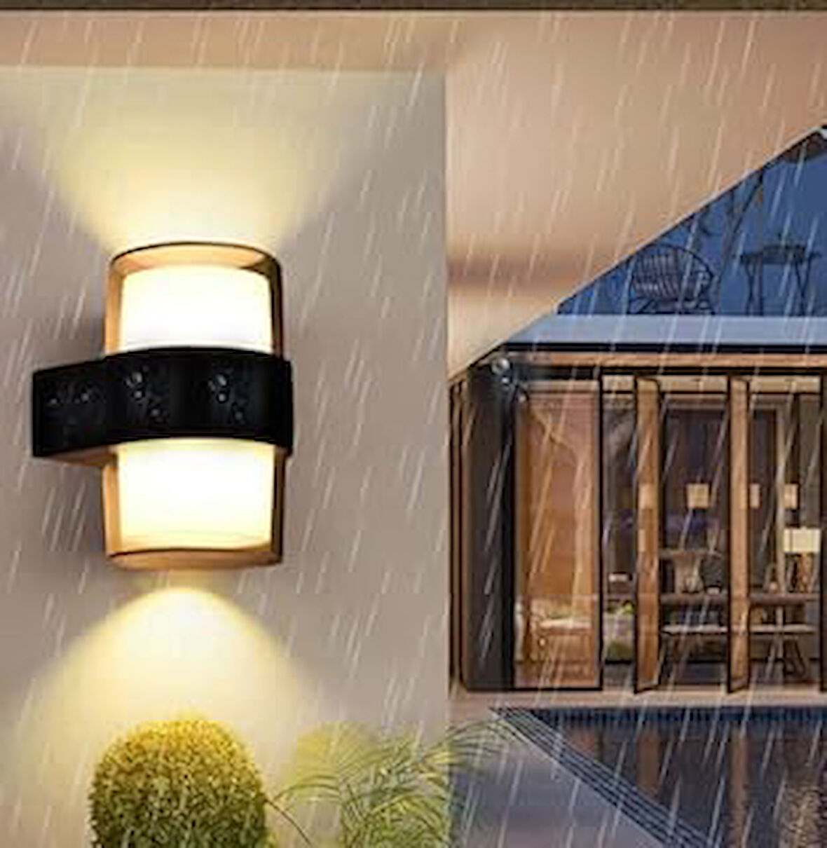 Elektrikürünleri 12 w IP54 Bora İç Ve Dış Mekan Duvar LED Aplik Lamba Su Geçirmez 1170 lümen Bahçe Balkon Teras Koridor Ev LED Aplik