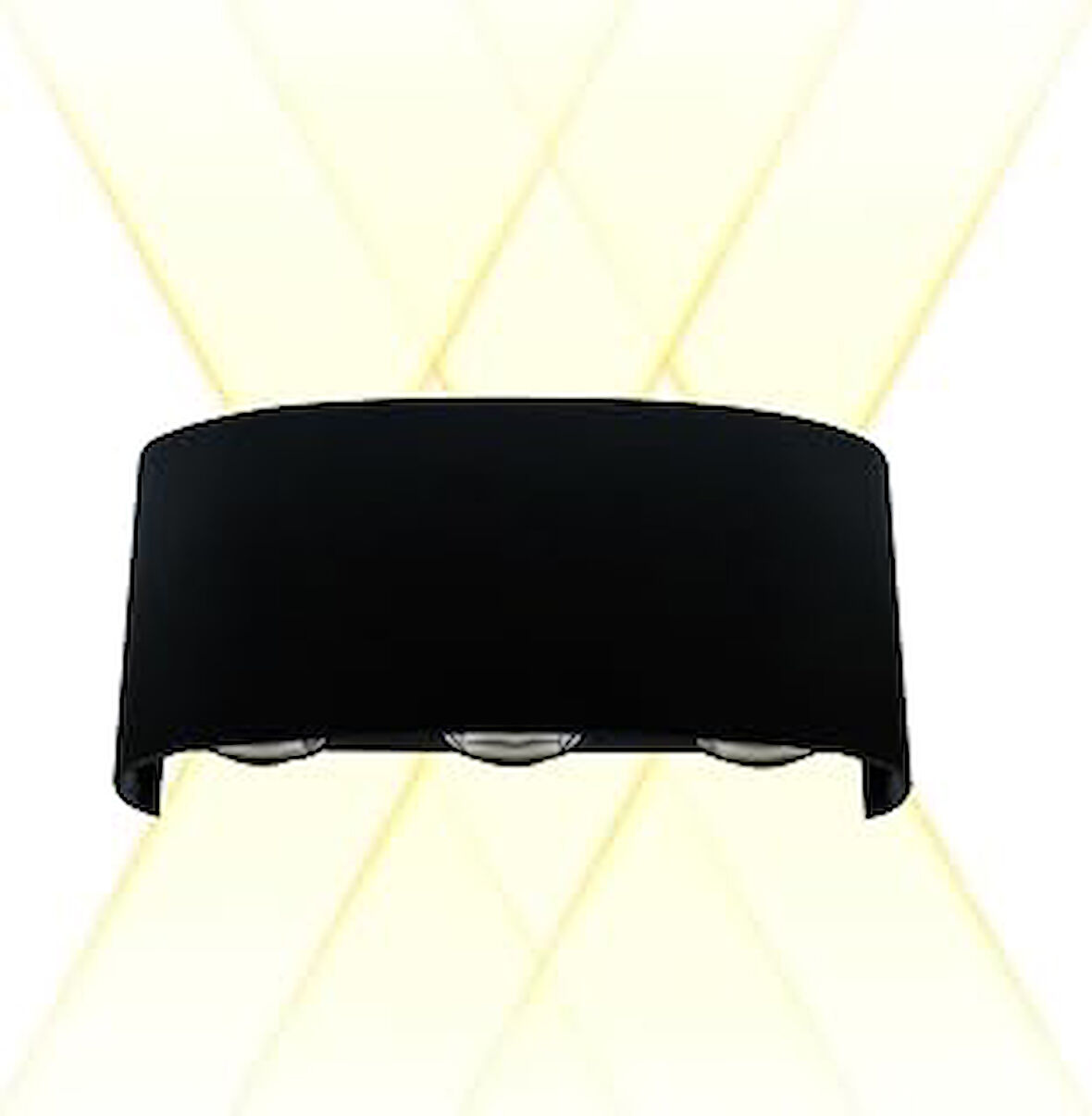 Amber LED Modern Tasarımlı Dekoratif Çift Yönlü Bahçe Aplik - İç ve Dış Mekan Aydınlatma 6 Watt - 9 Watt
