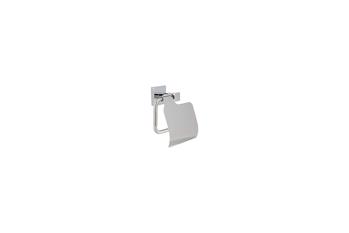 Vitra Q-Line A44996 Tuvalet Kağıtlığı, Kapaklı, Krom