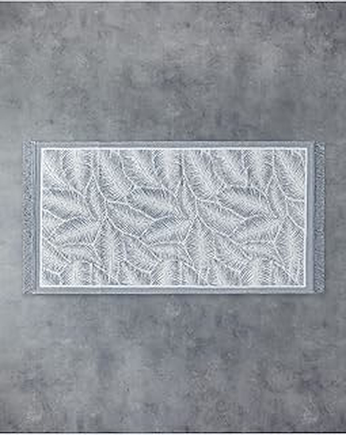English Home Leaves Dokuma Kilim Gri