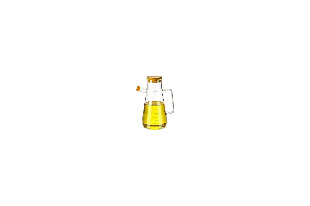 Orret Home 900 Ml 2 Adet Borosilikat Cam Yağdanlık,Termisil Isıya Dayanıklı Yağlık Ve Sirkelik,Zeytin Yağı,Limon Suyu Ve Sirke İçin Yağ Şişesi