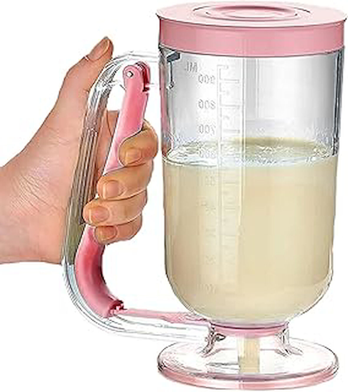 Arsimo Pratik Hamur Dağıtıcı Pancake Krep Muffin Kolay Akıtma Kabı, Çok Renkli, Medium