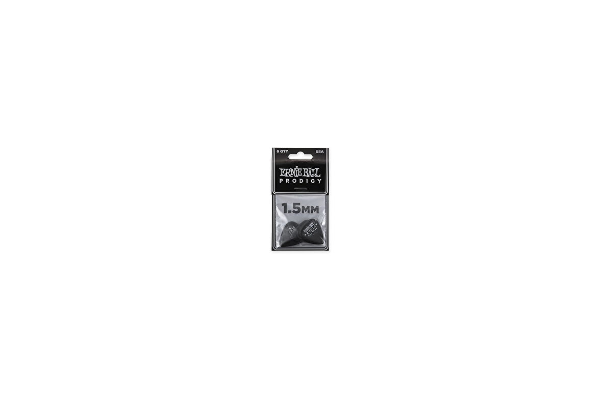 Ernie Ball Standart Prodigy Seçtikleri, 1,5 Mm, Siyah, 6'Lı Paket