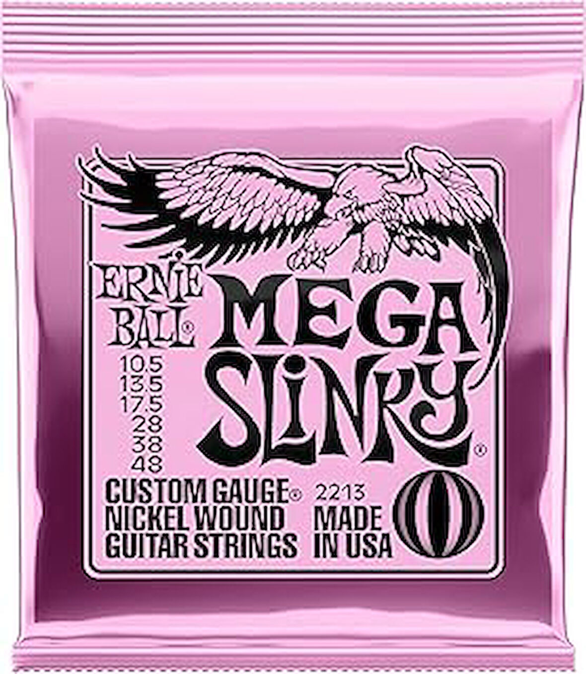 Ernie Ball Mega Slinky Nickel Wound Electric Guitar Strings - 10.5-48 Gauge