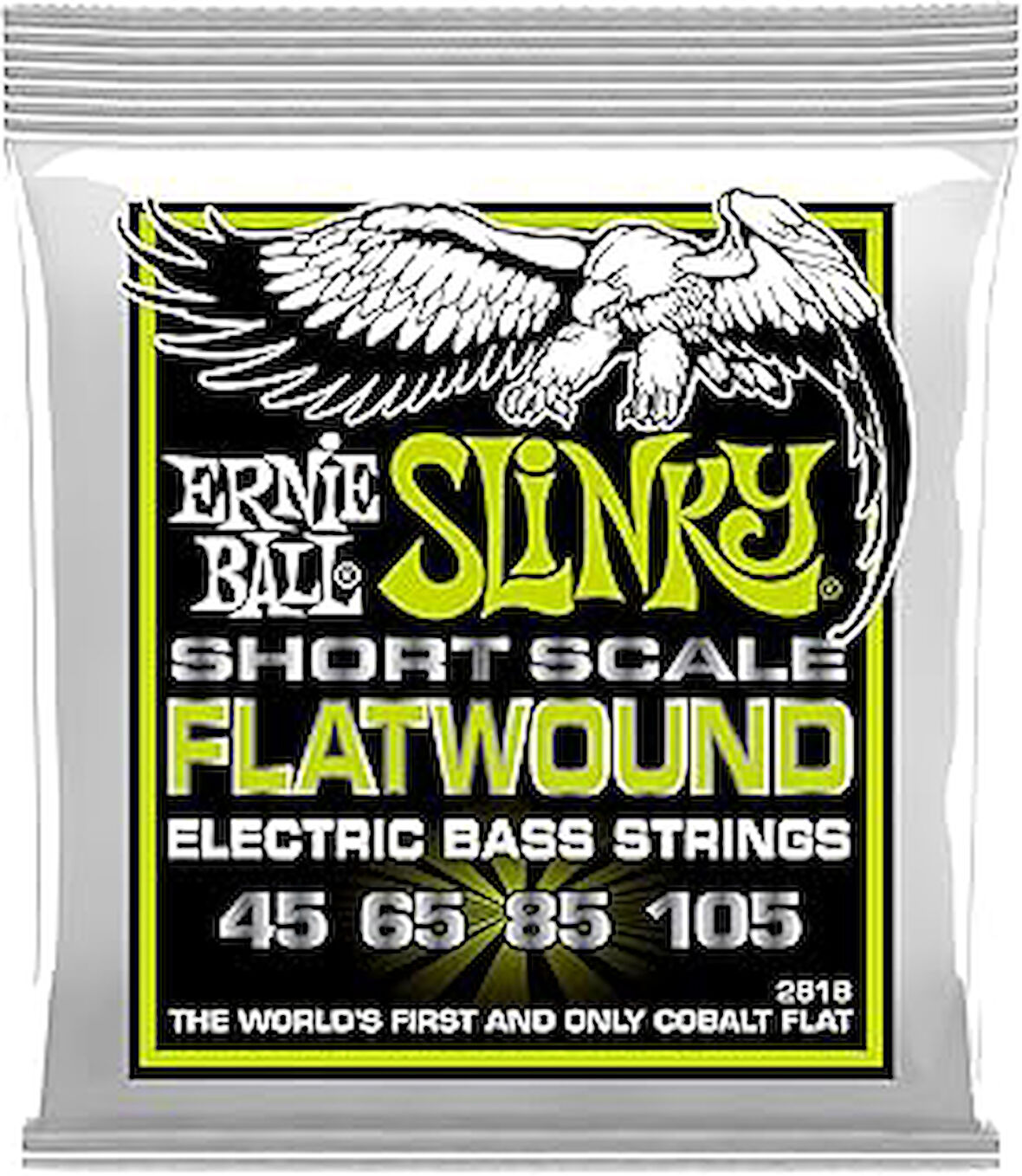Ernie Ball Normal Slinky Flatwound Kısa Ölçekli Elektrik Bas Enstrüman Telleri 45-105 Kalibre