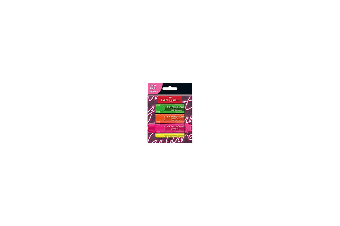Faber-Castell Textliner 46 Şeffaf G Genz 4'Lü Paket