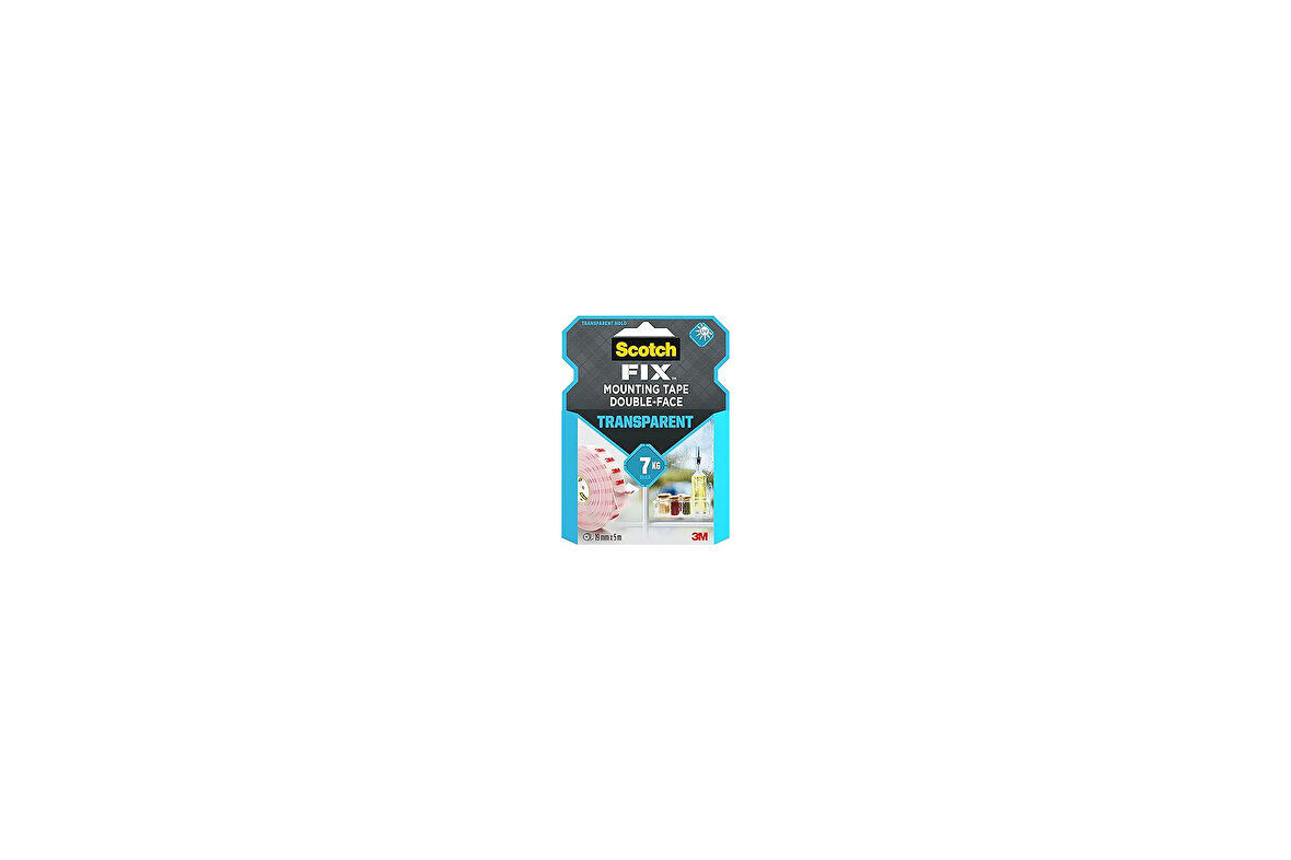 Scotch-Fix Şeffaf Montaj Bandı 4910C-1950-P, 19 Mm X 5 M, 1 Rulo/Paket (Ambalaj Farklı Olabilir)