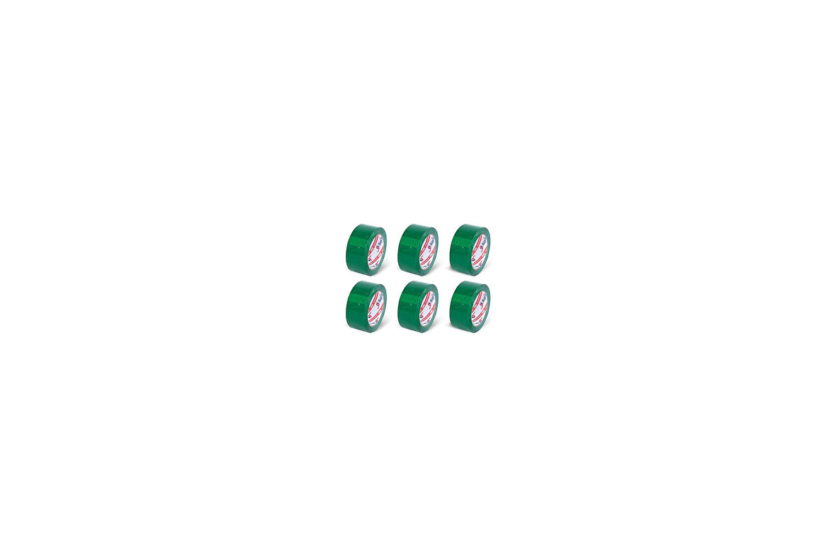 NUGA 45 MM X 100 MT YEŞİL KOLİ BANDI 6 ADET