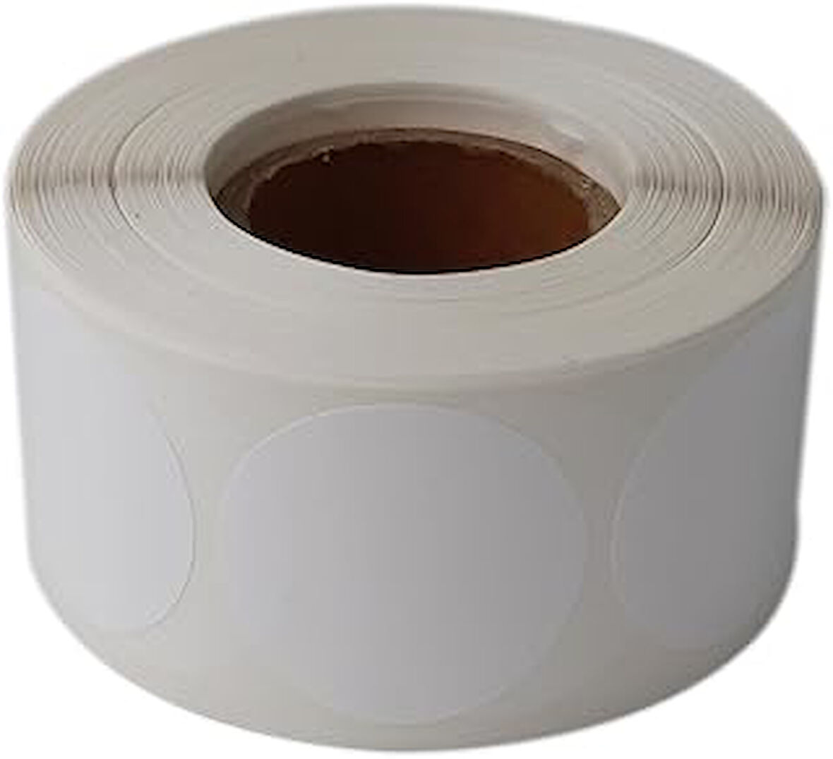 Hazır Etiketler , Hazır Al Hızlı Al Pp Opak Etiket 40Mm Çap Ruloda 1000 Adet 40Mm Kuka Çapında Yırtı