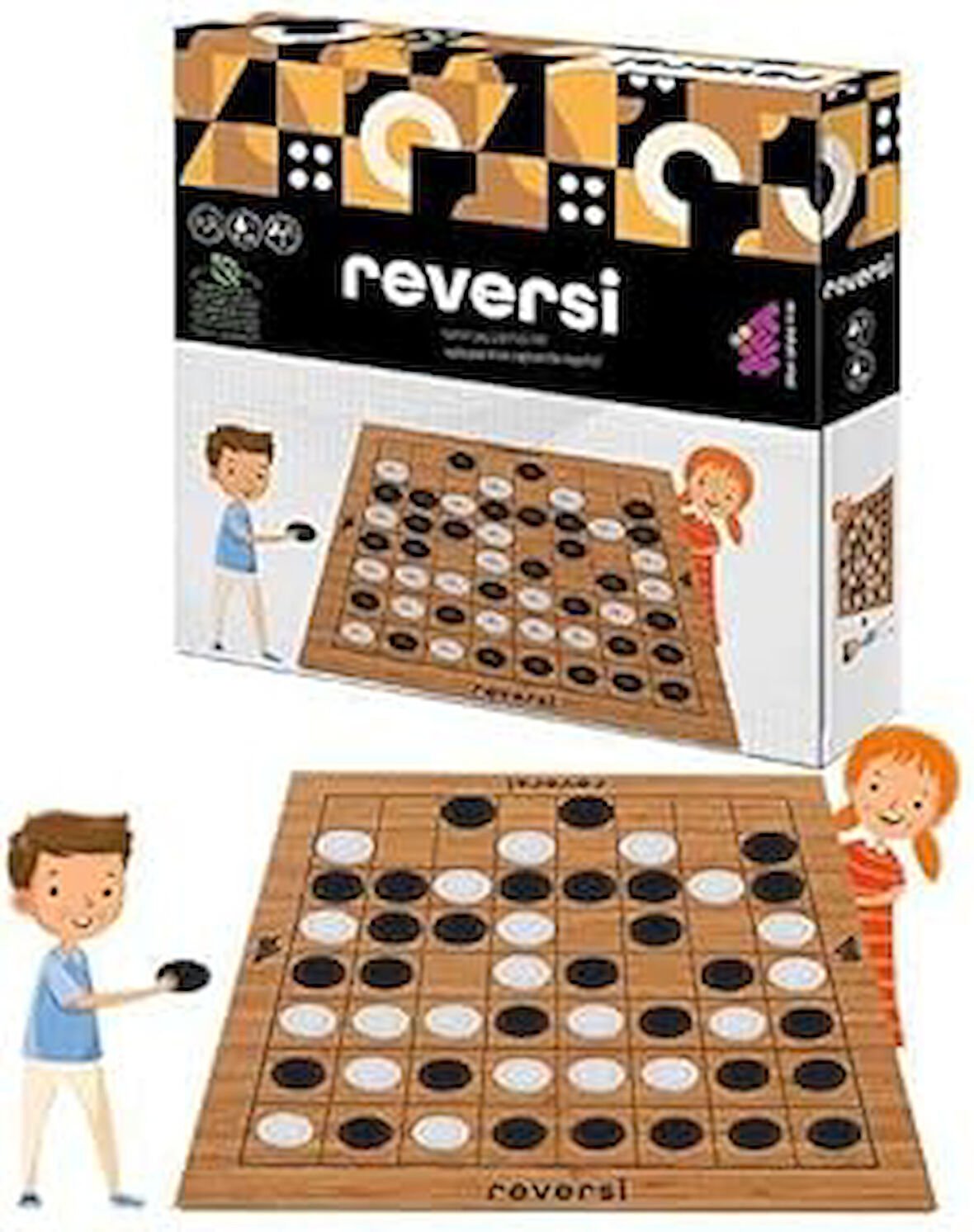 Zet Zeka Reversi̇ Ahşap Ve Akıl Oyunu 5+ Yaş 2 Oyuncu