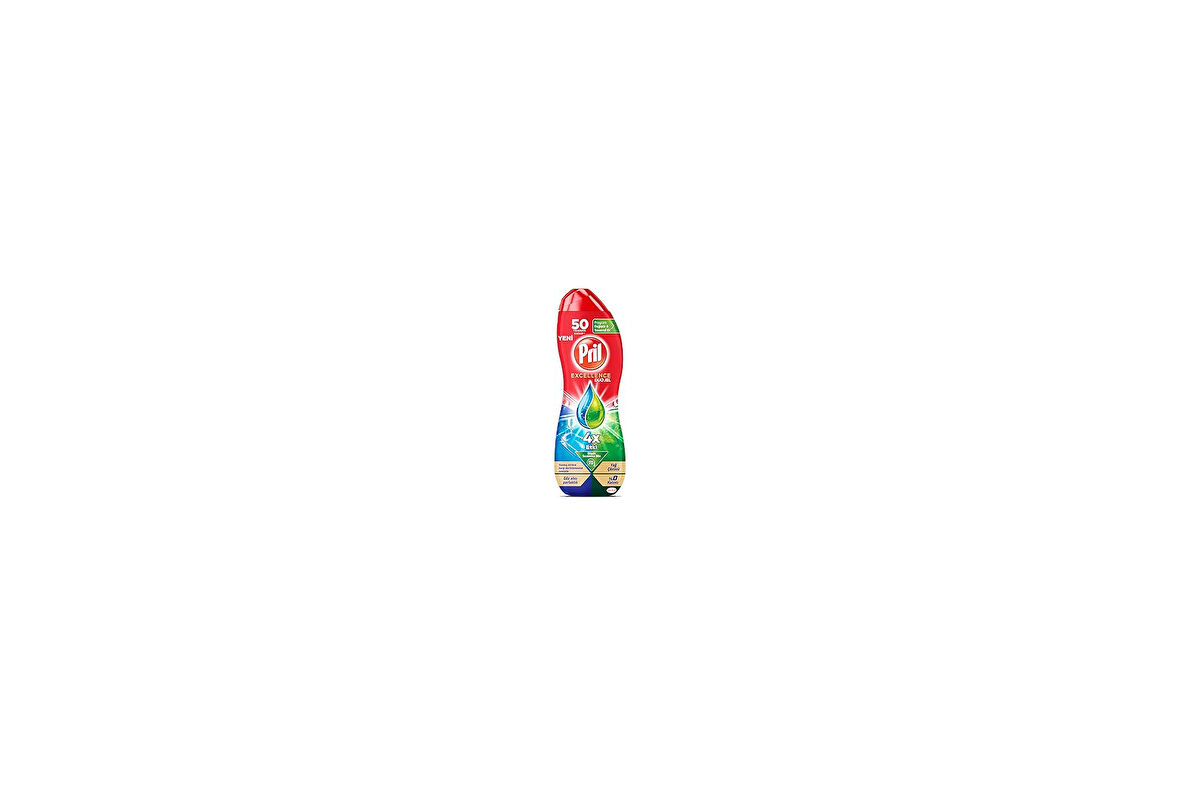 Pril Excellence Duo Jel Bulaşık Makinesi Deterjanı 900Ml (50 Yıkama) Yağ Çözücü