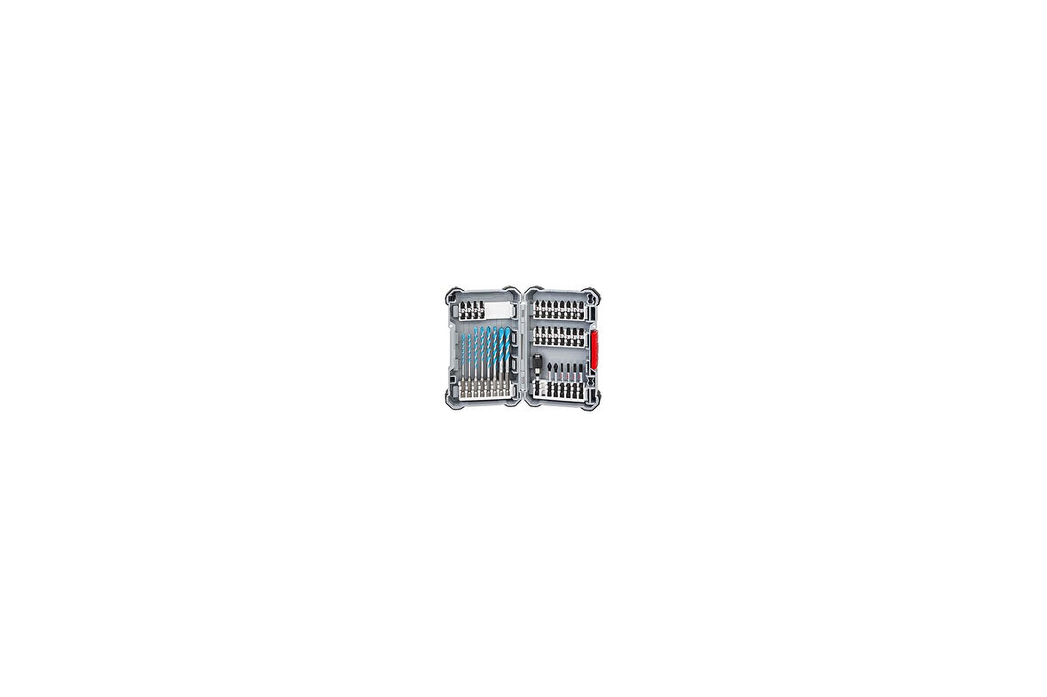 Professional 35 parça MultiConstruction matkap ve Impact Control tornavida ucu seti